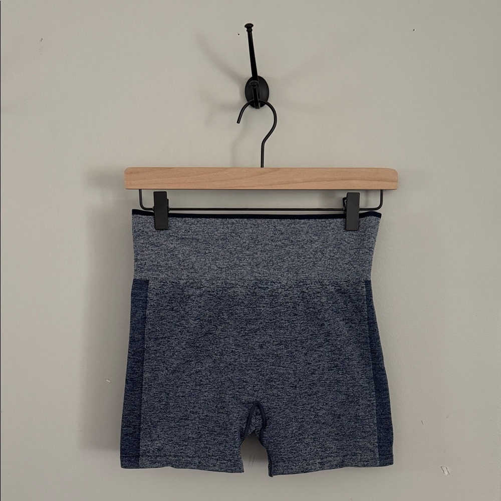 Aria Heathered Blue Athletic Shorts
